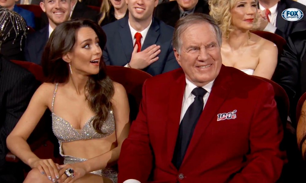 Bill Belichick and Belichick's Girlfriend at nfl honors ceremony