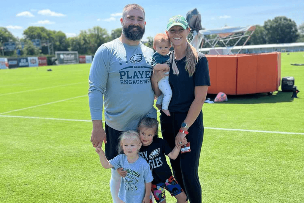 Jason Kelce and his family