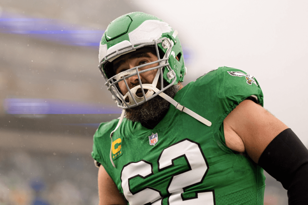 Jason Kelce Kelly Green jersey